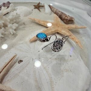 Lulu's Blue Opal Earrings (Reposh)